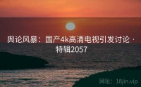 舆论风暴：国产4k高清电视引发讨论 · 特辑2057