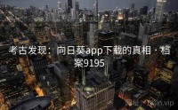 考古发现：向日葵app下载的真相 · 档案9195