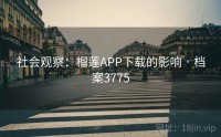 社会观察：榴莲APP下载的影响 · 档案3775