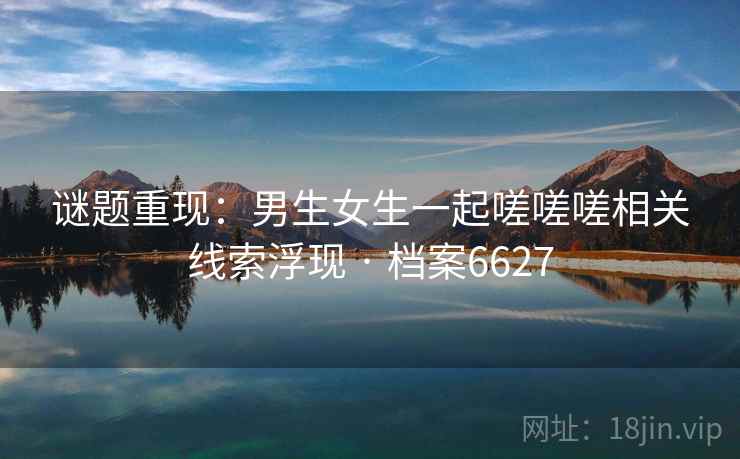 谜题重现：男生女生一起嗟嗟嗟相关线索浮现 · 档案6627