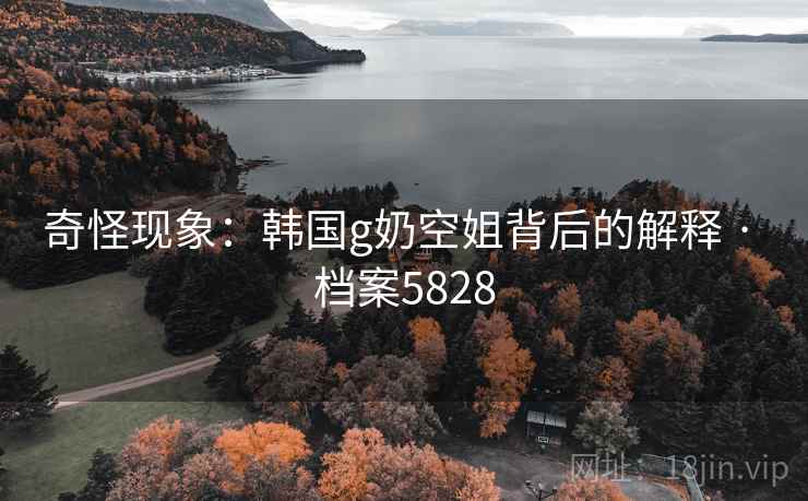 奇怪现象：韩国g奶空姐背后的解释 · 档案5828